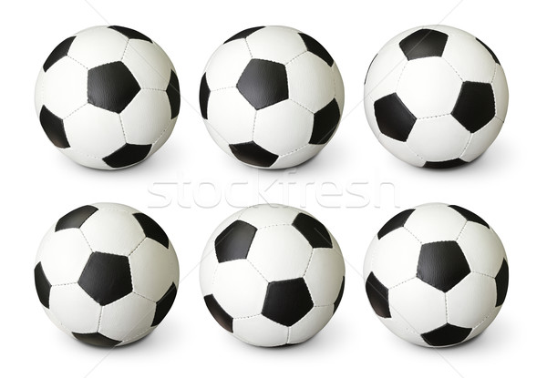Voetbal geïsoleerd witte sport sport oefening Stockfoto © leedsn
