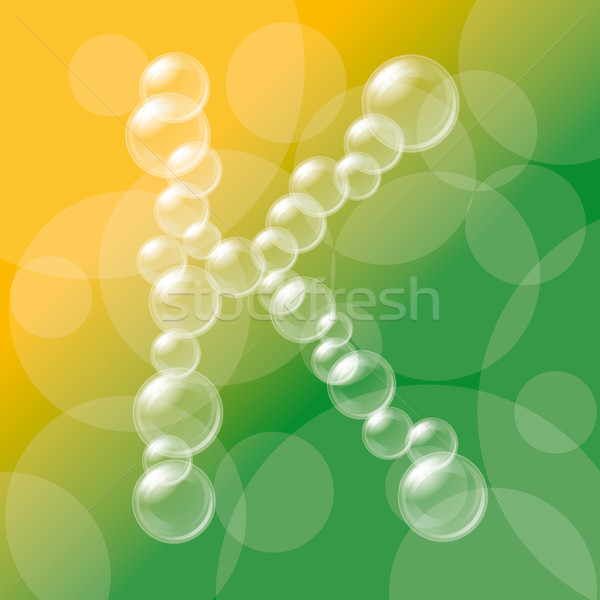 Transparent bulles alphabet vecteur eps 10 [[stock_photo]] © leedsn