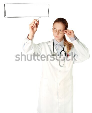 Vector Doctor With Stethoscope Stock photo © leedsn