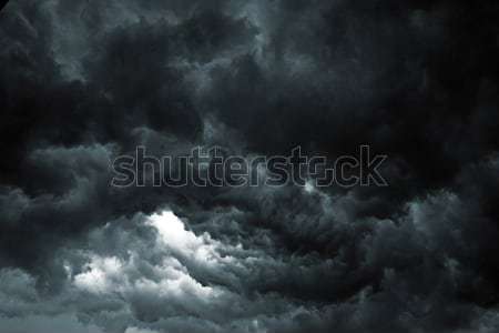 Tempestade céu belo nuvens apocalipse como Foto stock © leedsn
