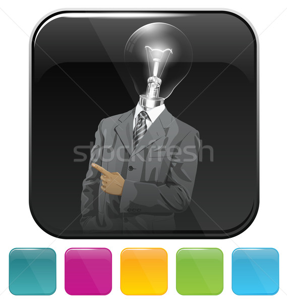 Icons with business people Stock photo © leedsn