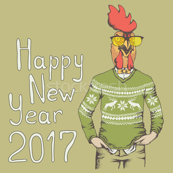 公雞 聖誕節 人的 新年 身體 商業照片 © leedsn