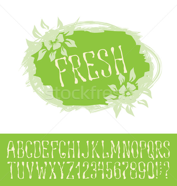 Logotype with font Stock photo © leedsn