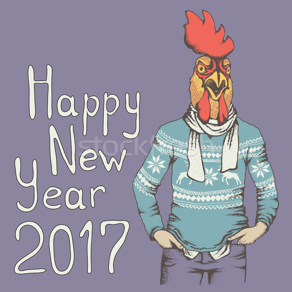 公雞 聖誕節 人的 新年 身體 商業照片 © leedsn