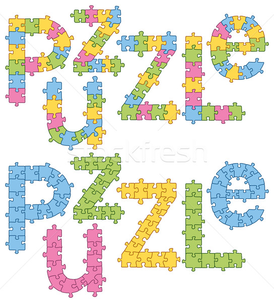 Puzzle Word Puzzle Stock photo © leedsn