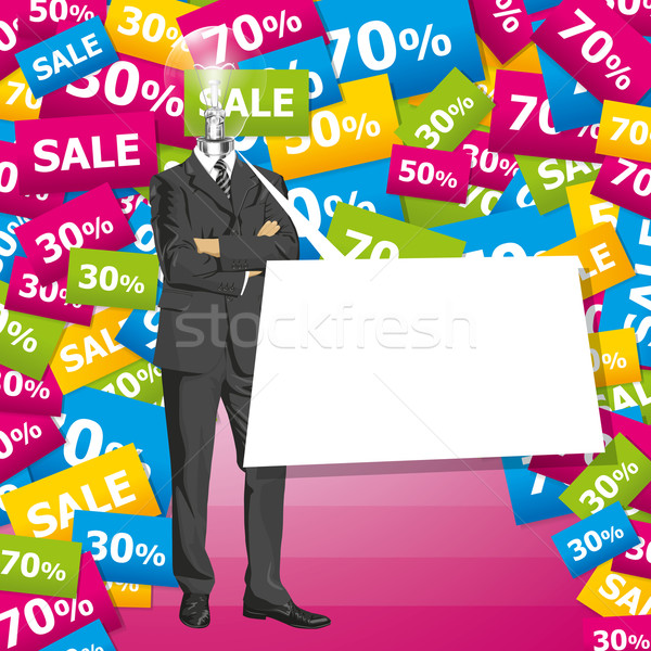 Vector Businessman In Suit Stock photo © leedsn