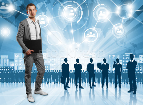 Business Man Employer Stock photo © leedsn