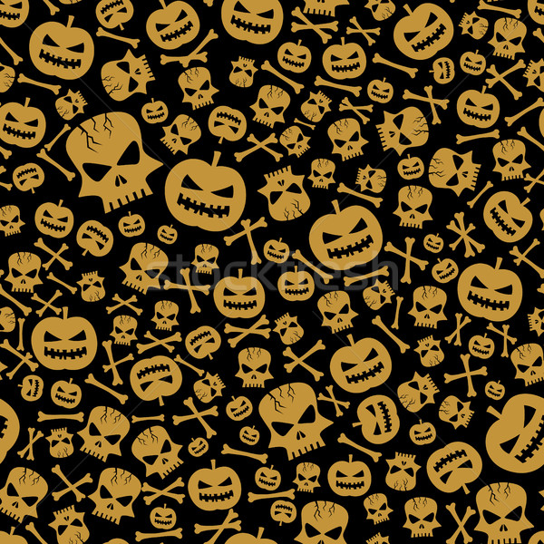 Vector Halloween Seamless Background Stock photo © leedsn