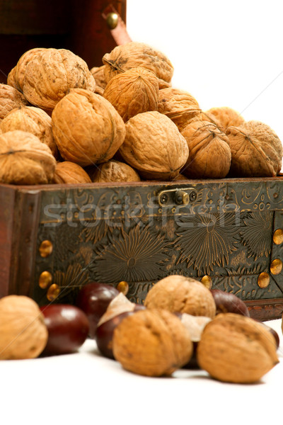 Chest With Walnuts  Stock photo © leedsn