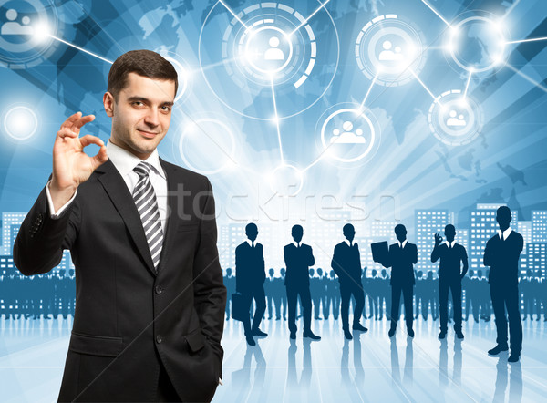 Business Man Employer Stock photo © leedsn