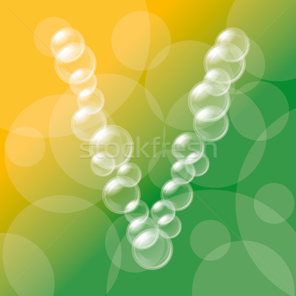 Transparent bulles alphabet vecteur eps 10 [[stock_photo]] © leedsn