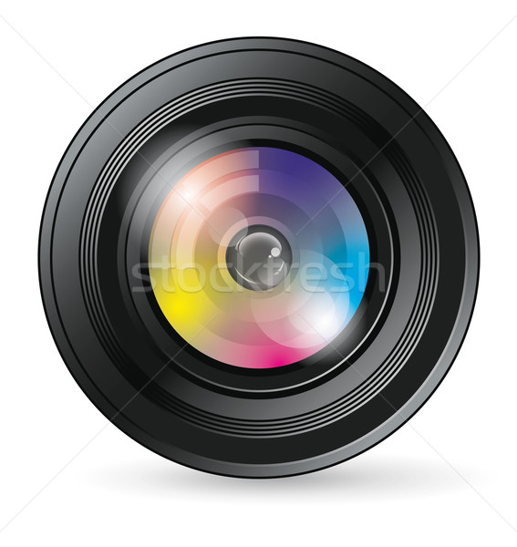 カメラレンズ アイコン ベクトル アプリ 背景 芸術 ストックフォト © leedsn