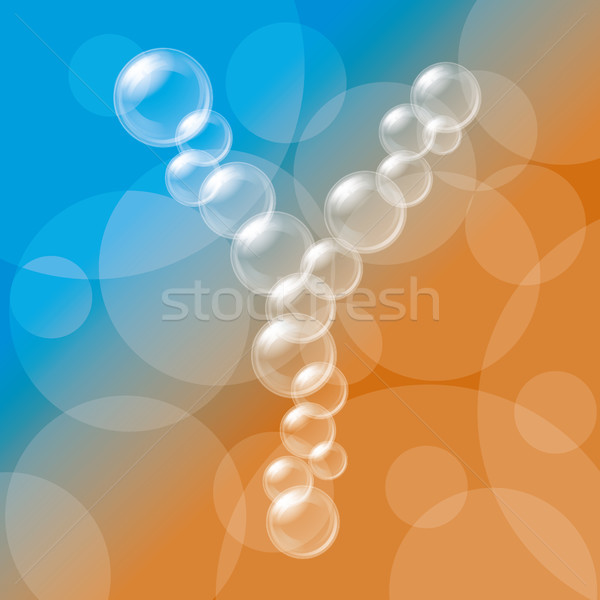 Transparent bulles alphabet vecteur eps 10 [[stock_photo]] © leedsn