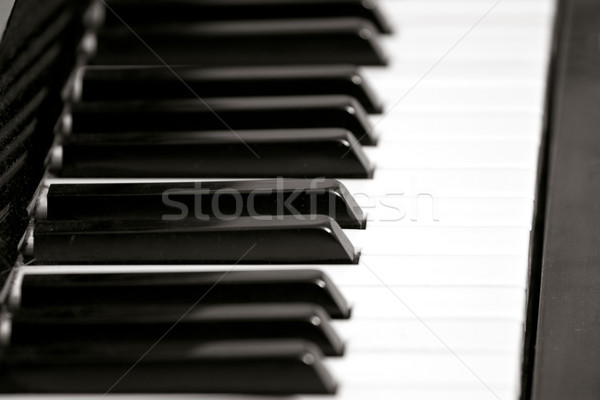 фортепиано ключевые совета клавиатура избирательный подход кадр Сток-фото © leedsn