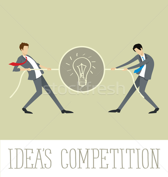 Vektor Business Ideen Wettbewerb Arbeit Freunde Stock foto © leedsn