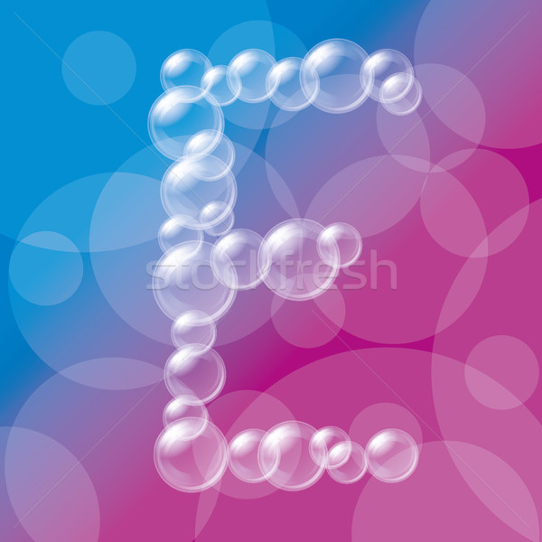 Transparent bulles alphabet vecteur eps 10 [[stock_photo]] © leedsn