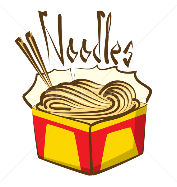 Vector Chinese Noodles Stock photo © leedsn