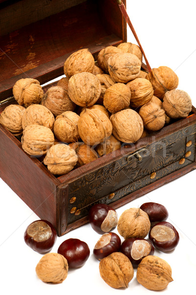 Chest With Walnuts  Stock photo © leedsn
