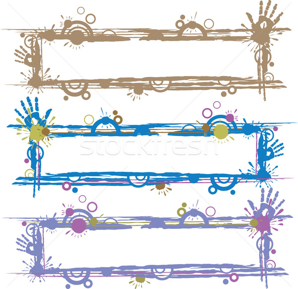 Vector Abstract Frames Stock photo © leedsn