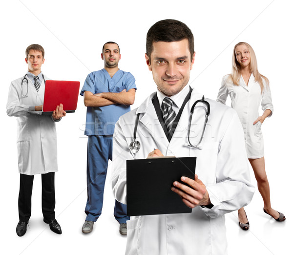 Doctor Man With Stethoscope Stock photo © leedsn