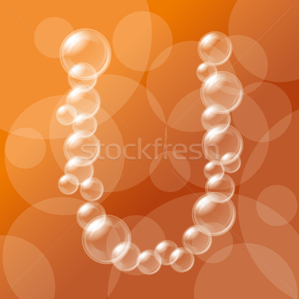 Transparent bulles alphabet vecteur eps 10 [[stock_photo]] © leedsn