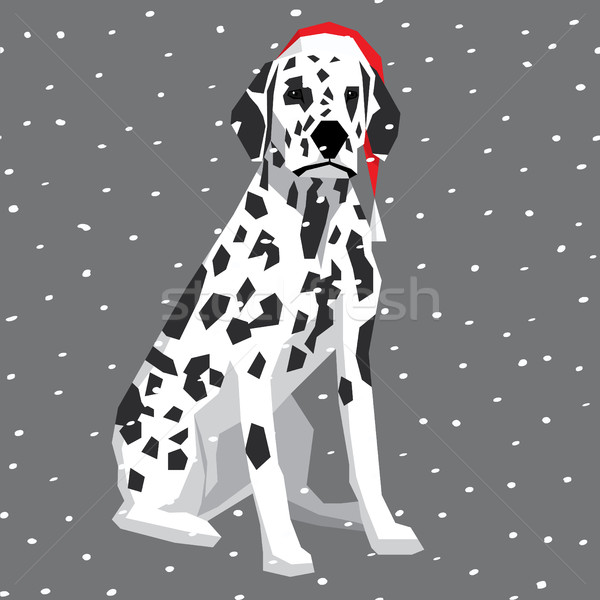 Vektor Hunde Sammlung Polygon Hund Weihnachten Vektor Grafiken C Konstantin Li Leedsn Stockfresh