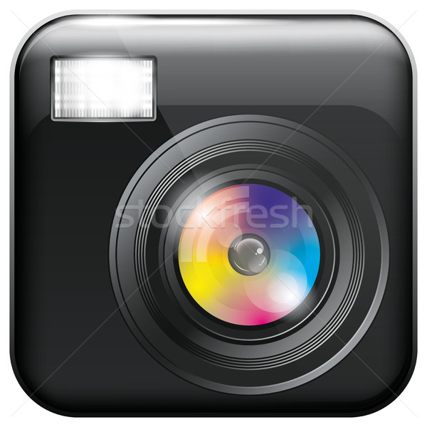 приложение икона Flash свет вектора Сток-фото © leedsn
