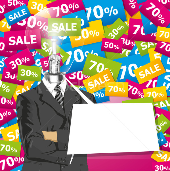 Vector Businessman In Suit Stock photo © leedsn