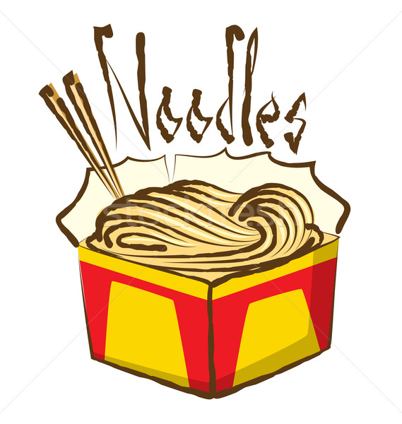 Vector Chinese Noodles Stock photo © leedsn