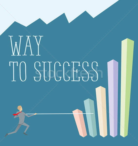 Vector Flat Business Concept Stock photo © leedsn