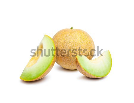 Melon honeydew and two melon slices Stock photo © Leftleg