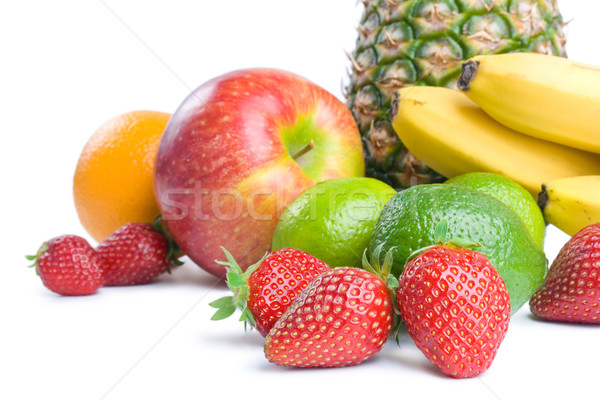 Gyümölcsök egyezség különböző friss érett ananász Stock fotó © Leftleg