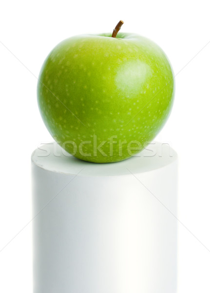 Zöld alma friss érett felső fehér Stock fotó © Leftleg