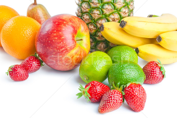 Früchte Anordnung unterschiedlich frischen voll Ananas Stock foto © Leftleg