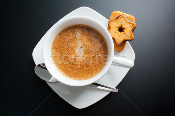 Kaffee weiß Porzellan Tasse frisch top Stock foto © Leftleg