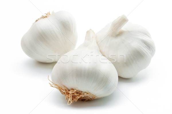 商業照片: 大蒜 · 三 · 丁香 · 白 · 食品