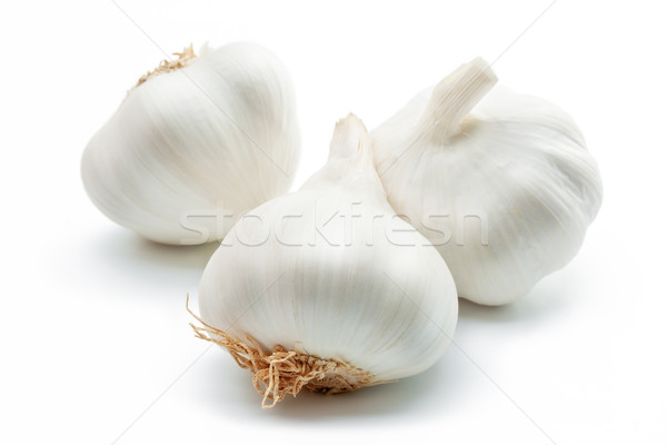 Stock foto: Knoblauch · drei · Gewürznelken · weiß · Essen