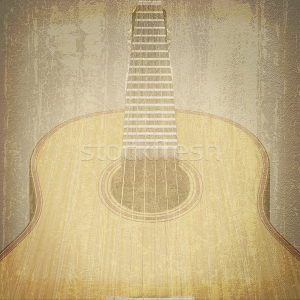 Soyut müzikal caz kaya müzik aletleri gitar Stok fotoğraf © lem