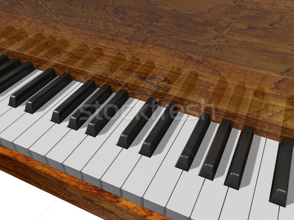 Piano keys close up Stock photo © lem