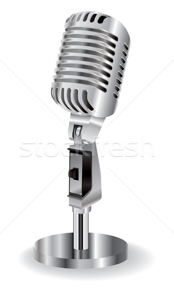 microphone isolated on a white Stock photo © lem