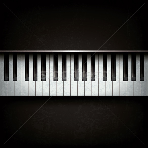 аннотация джаза музыку Гранж фортепиано черный Сток-фото © lem