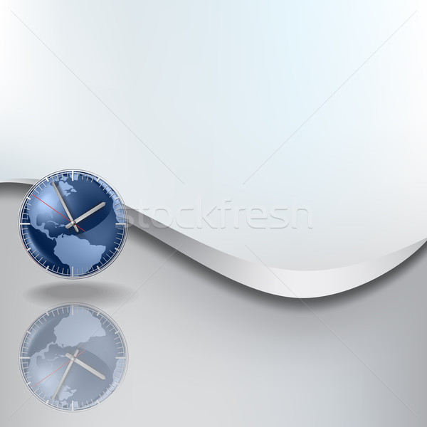 Soyut saat beyaz gri bilgisayar dünya Stok fotoğraf © lem