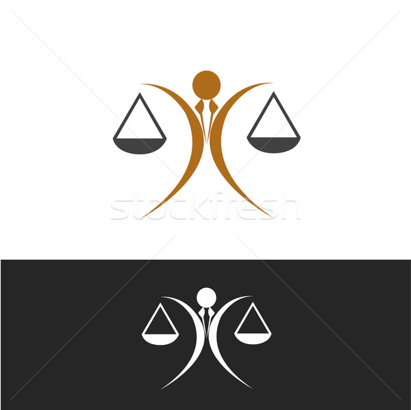 Stockfoto: Justitie · icon · ontwerp · silhouet · advocaat · bedrijf