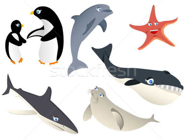 Animal marin viaţă textură copil mare Imagine de stoc © lemony