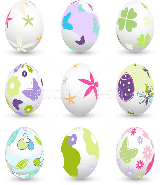 Huevos de Pascua Pascua textura resumen diseno signo Foto stock © lemony