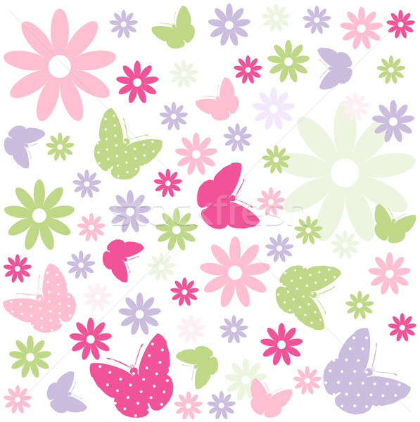 Ostern Muster Blumen Textur Frühling Stock foto © lemony