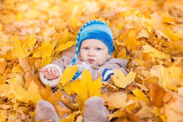 Stockfoto: Cute · baby · eerste · najaar · kinderen