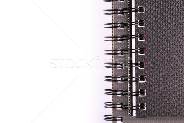 Jegyzet könyv jegyzetel toll izolált fehér Stock fotó © Len44ik