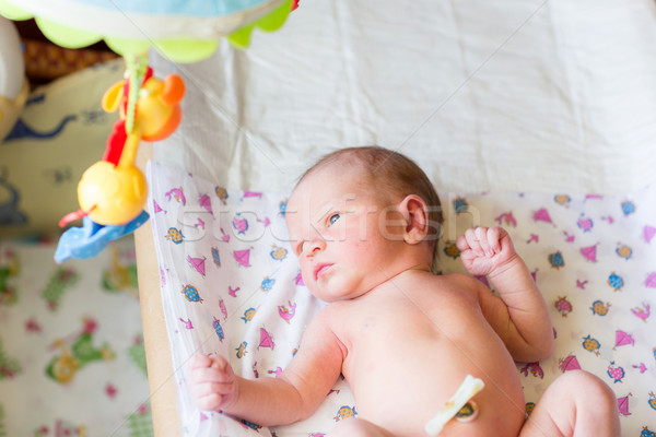 Stock photo: Newborn baby, 3 days old