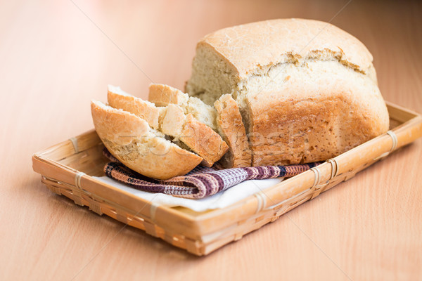 Freshly baked white bread Stock photo © Len44ik
